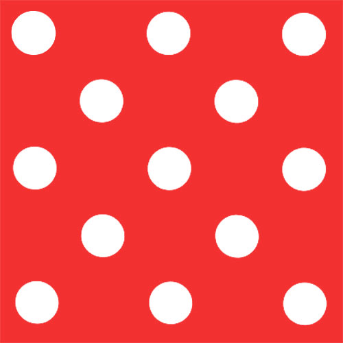 Full circle skirt - Red White Polka Dot